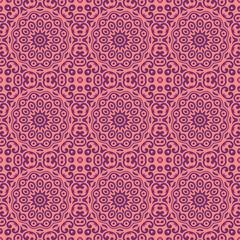 Colorful seamless mandala design.Geometrical oriental floral pattern background.
