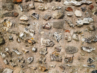 Pattern of stones with concrete