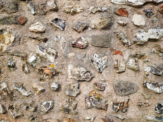 Pattern of stones with concrete