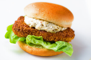 crispy crunchy fish fillet sandwich