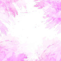 Abstract background,imitation of hand-painted brush strokes with splashes and drops.Design in red and pink colors.Drawing lines, stripes, chaotic spots.Add your text or image.Vector