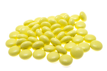 valerian pills isolated