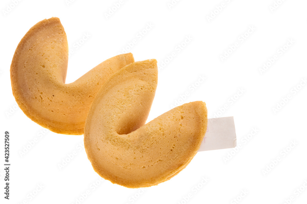 Wall mural fortune cookie isolated