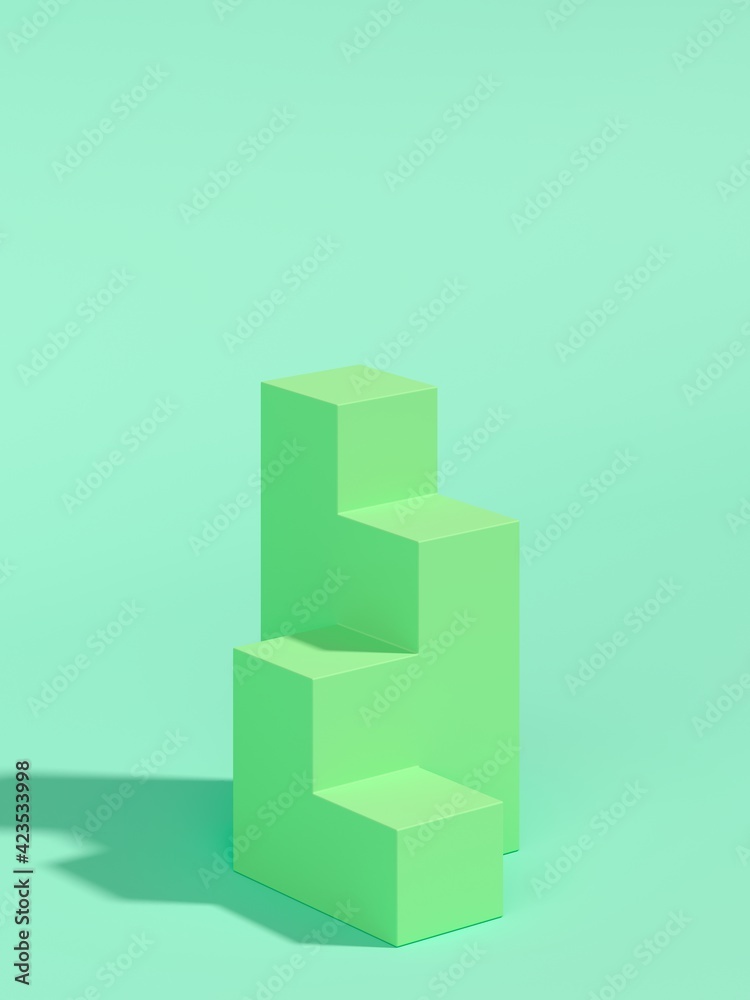 Poster abstract background minimal style for product branding. mock up scene and empty space. 3d render
