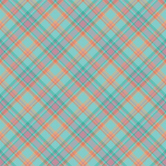 Plaid seamless pattern. Vector background of textile ornament. Flat fabric design.