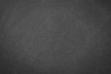 Texture of chalk on black chalkboard or blank blackboard background. School education, dark wall backdrop, template for learning board concept.