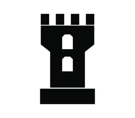 Castle tower icon