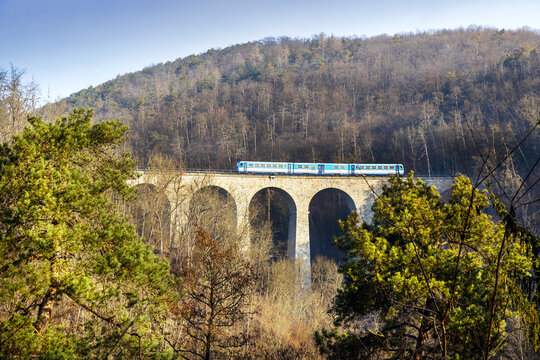 Viaduct Zampach on Sazava river, Central Bohemian region, Czech republic