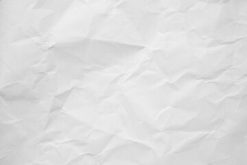 Texture of recycle white crumpled paper, can be use as abstract background, wallpaper, webpage, copy space for text.