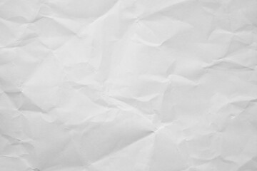 Texture of recycle white crumpled paper, can be use as abstract background, wallpaper, webpage, copy space for text.