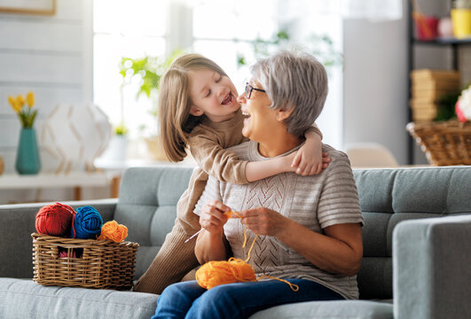 nice girl and her grandmother