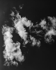 Clouds in the sky. Winter. Siberia.