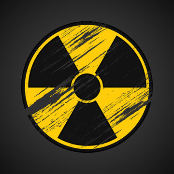 Radioactive contamination symbol vector illustration