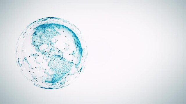 white technology wireless world graphic