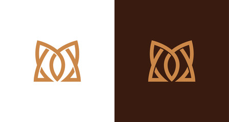 Sharp, classy and luxury letter M monogram logo