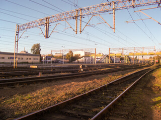 Fototapeta na wymiar Railroad, rails.