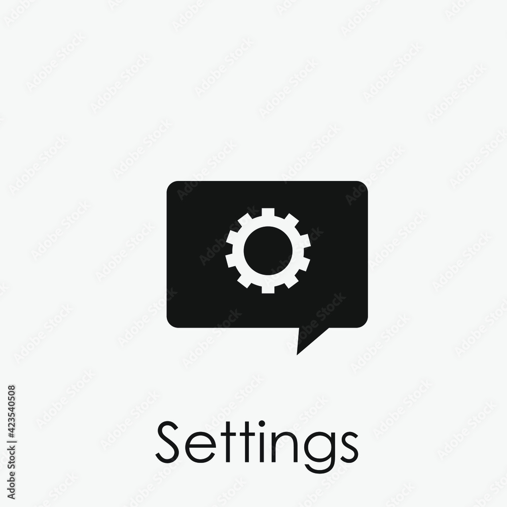 Poster settings vector icon. editable stroke. linear style sign for use on web design and mobile apps, logo