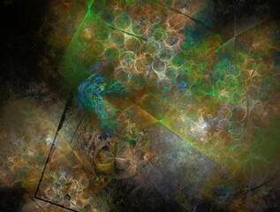 Imaginatory fractal background generated Image