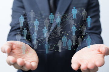 conference team work connection digital concept