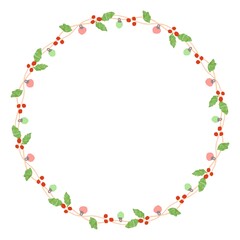 優しいタッチのクリスマスのフレーム