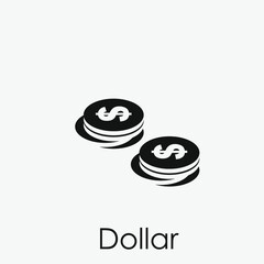 Dollar vector icon.  Editable stroke. Linear style sign for use on web design and mobile apps, logo. Symbol illustration. Pixel vector graphics - Vector