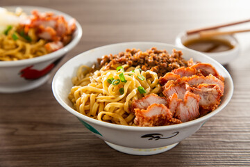 Kolo Mee is a Sarawak Malaysian dish of dry noodles tossed in a savoury pork and shallot mixture,...