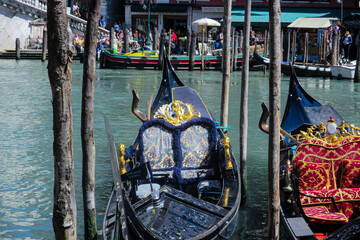 Venedig, Gondel, Palazzi, Brücke, Italien
