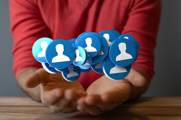 conference team work connection digital concept