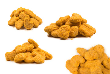 Nuggets isolated on a white background.