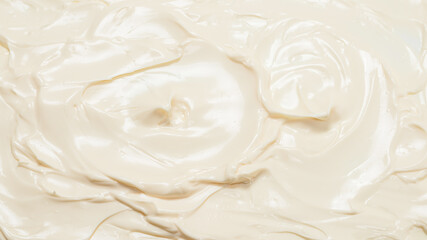 White whipped cream texture.