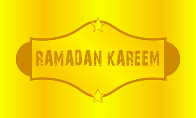 Illustration vector ramadan kareem text