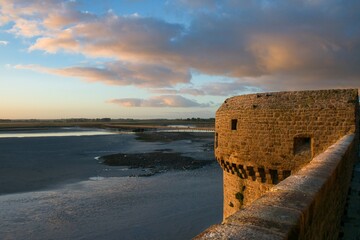 Sunset on the bay at St. Michelle, France