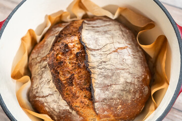 .Sourdough rye bread