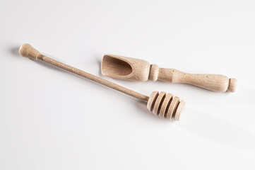 wooden accessories for honey and bulk products