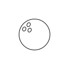 Bowling ball line icon vector illustration graphic design