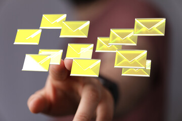 Network Communications with email symbol.