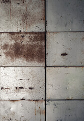 Metal plate with rust background closeup