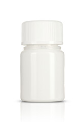 a small plastic medicine bottle