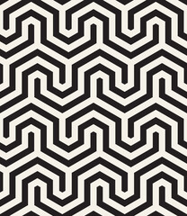 Vector seamless pattern. Modern stylish texture. Repeating geometric background. Striped monochrome bold grid. Linear graphic design. Can be used as swatch for illustrator.