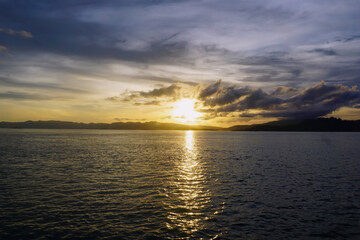 Sunset in Komodo National Park, Indonesia
