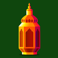 Arabic lantern. Ramadan Kareem symbol