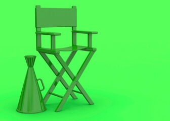 Colorful Director's Chair - 3D