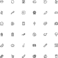 icon vector icon set such as: takeaway, maker, prawn, sliced, away, april, cultivation, china, round, milkshake, sugar, transparency, take, drawn, family, yum, lifestyle, draught, texture, vegan