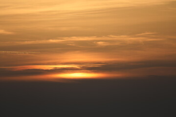 Fototapeta premium sunset by the sea with a romantic view