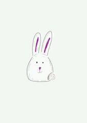 Modern Rabbit Illustration