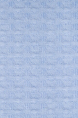 cotton fabric of different colors, waffle towel of jacquard weave, macro