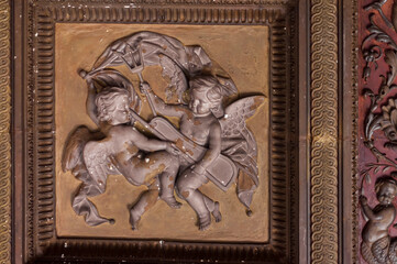 The abandoned old palace in Pilica in Poland