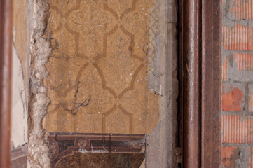 The abandoned old palace in Pilica in Poland