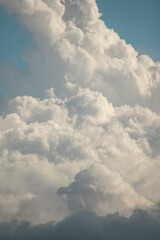 Amazing white clouds in blue sky