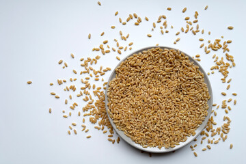 cereals on a plate and table